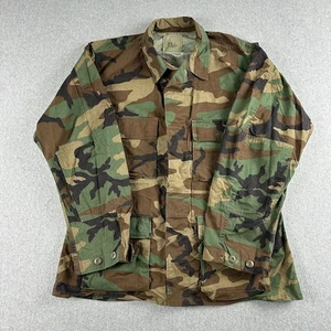 Chaqueta Camisa Camuflada Militar de Estados Unidos Hombres Grande Verde Marrón Bosque Combate Botón BDU - Imagen 1 de 7