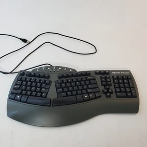 Fellowes Microban Ergonomic Wired USB Keyboard KU 9938 - Picture 1 of 9