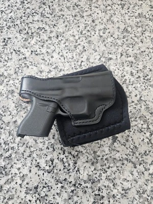 DeSantis Leather Ankle Holster fits smaller GLs 43,27,26, Etc. - Image 1 of 2