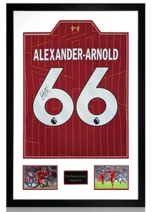 Trent Alexander-Arnold 66 Hand Signed Liverpool FC Shirt Framed Display With COA - Picture 1 of 7