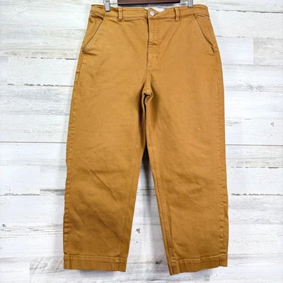 EVERLANE 短直筒裤女式 16 码骆驼棕色棉混纺 — 第 1/4 张图片