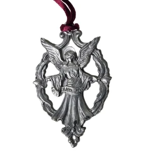 Vintage 1995 Möwe Zinn Engel Weihnachtsschmuck Made In Canada - Bild 1 von 7