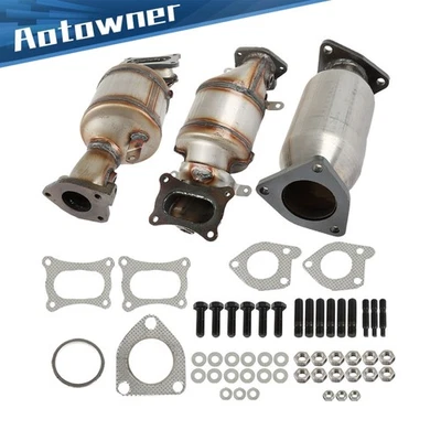 Juego de convertidores catalíticos de 3 piezas para Honda Pilot 2009-2015 V6 3,5 L 45131+45132+16447 Foto 1 de 4