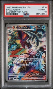 2023 POKEMON PAL EN-PALDEA EVOLVED ILLUSTRATION RARE #210 BAXCALIBUR PSA 10 - Picture 1 of 2