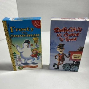 Christmas VHS Lot 2002 Frosty Santa Claus Is Coming To Town 1968-70 - Picture 1 of 11