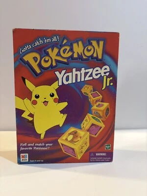 Pokemon Vintage Yahtzee Jr. Board Game Milton Bradley 1999 Board Game Complete - Image 1 of 4
