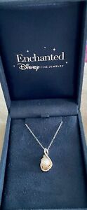 NEW Ariel Enchanted Disney Fine Jewelry Pendant. Freshwater Pearl,White Diamonds