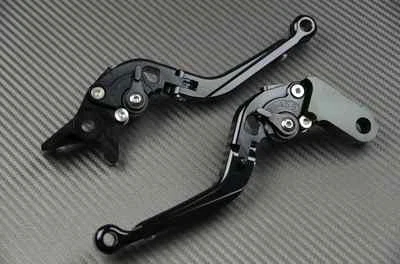 Adjustable Folding Flip Up Levers FULL BLACK CNC Benelli 	Tornado 1130	all - Image 1 of 4