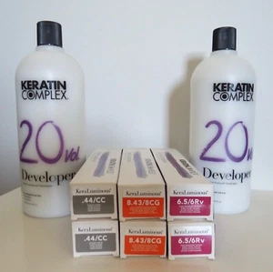 Keratin Complex 6 x KeraLuminous Colors & 2x 20 Vol. Developer BUNDLE - NEW! - Picture 1 of 17