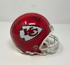Von Tony Gonzalez & Priest Holmes signierter Minihelm der Kansas City Chiefs PSA - Bild 1 von 5