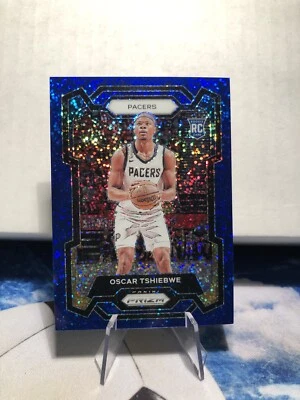 2023-24 Panini Prizm Blue Sparkle Prizm /144 Oscar Tshiebwe #292 Rookie RC - Image 1 of 2