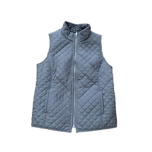 Chaleco reversible Chico’s para mujer gris pata de gallo bolsillos talla 1 EE. UU. 8 - Imagen 1 de 9