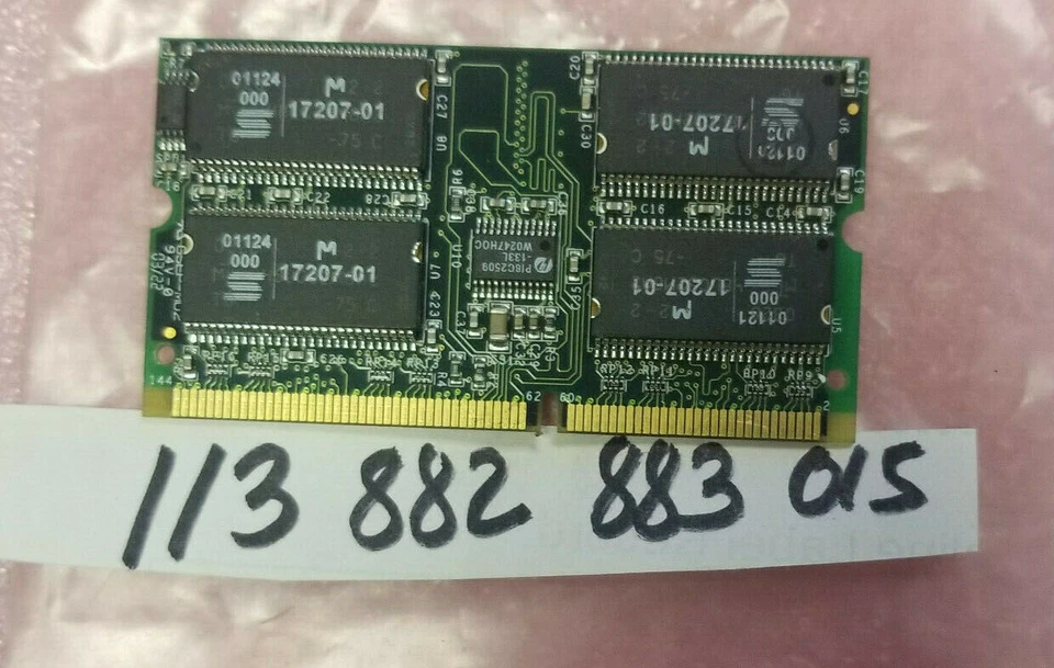 512MB 2RX8 SD CL3 PC  SDRAM PC133 133MHZ 144PIN  SODIMM  ECC  DUAL RANK 32X8  - Image 1 of 1