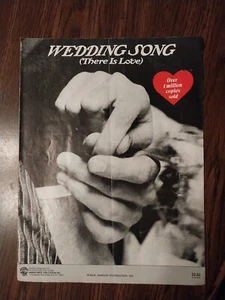 Wedding Song (There Is Love) Sheet Music for Solo and Piano. 1971, Warner Bros. - Picture 1 of 4
