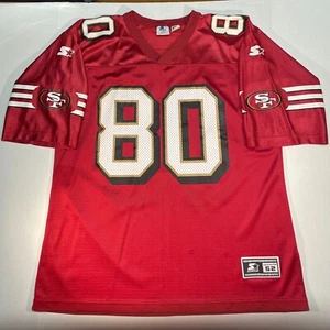 Jerry Rice SF 49ers Starter Vintage 1995 NFL Jersey Red Mens Size 52/XL - Picture 1 of 9