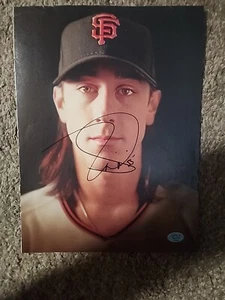 Tim Lincecum signed autograph 8x10 Magazine Page San Francisco Giants -COA 3 - Picture 1 of 1