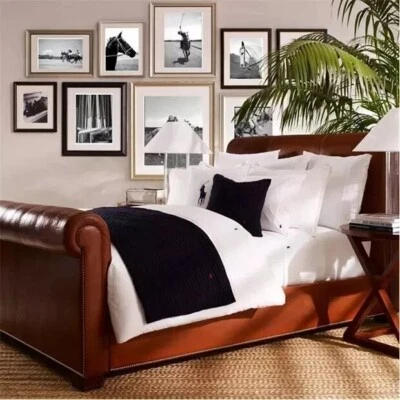 John Lewis Ralph Lauren "Polo Player"  KING  Fitted Sheet 150 x 200- £103 - Image 1 of 4