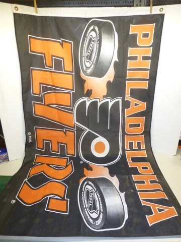 NHL Philadelphia Flyers @ 60" X 30" Flag Logo Banner Cover