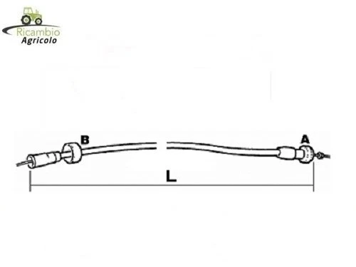 FILO CONTAGIRI CONTAORE PER TRATTORE FIAT NEW HOLLAND 5118801 80-66 ecc. - Immagine 1 di 1