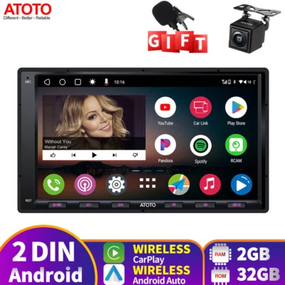 ATOTO A6 7" Android Autoradio 2 Din con Telecamera posteriore Dab+ Radio 2+32G - Immagine 1 di 4