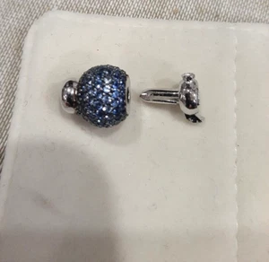 Chiusura (Susta) in Argento925 con zirconi Azzurriper collana perle /Pietre Dure - Foto 1 di 2