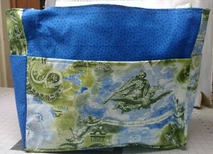Cartera/bolso de viaje de proyecto hecho a mano Libra Scales Zodiac Astrology Sign XL 15x18 - Imagen 1 de 7