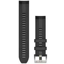 Garmin 010-13225-00 QuickFit 22 mm Black Silicone Replacement Watch Strap Band