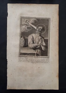 incis. Martiri e Santi 1725: San Guglielmo - Francia - Picture 1 of 6