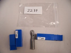 .750 DIA 2FL CARBIDE BALLNOSE ENDMILL1.5 LOC CG 2.3, LOT OF 2 EA (ITEM #2289) - Picture 1 of 1