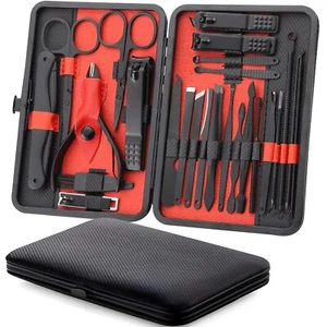 Stainless Steel Nail Clipper Grooming Nail Tools Manicure & Pedicure Set 25 PCs - Picture 1 of 10