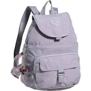 KIPLING Queenie DURABLE 10"x14x8 Grey Backpack  KI2693 16L Plush Gorilla $99 NEW - Picture 1 of 6