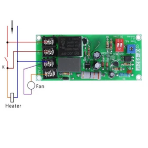 Módulo de relé de control de temporizador ajustable AC100V-220V placa de interruptor de retardo de apagado - Imagen 1 de 6