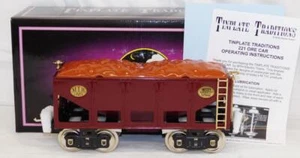 MTH 10-1130 Standard Gauge Tinplate Traditions Lionel 221 Ore Car Maroon Brass t - Picture 1 of 15