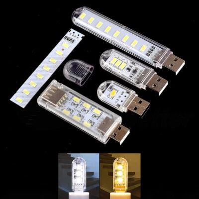 USB Licht LED Lampe Light Nachtlicht PC Laptop Auto Leselampe Flexibel Tragbar - Image 1 of 4