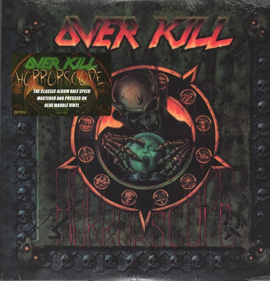 Overkill Horrorscope Vinyle LP Coloré Bleu Et Noir Marble Neuf Et Scellé - Photo 1/1