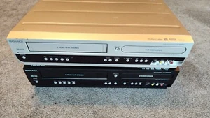 Magnavox DVD Recorder VCR Combo VHS ZV420MW8 + Magnavox ZV450MW8 No Remotes - Picture 1 of 5