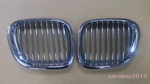 Rejillas delanteras cromadas plateadas para BMW Z3 1996-2002 convertible/cupé - Imagen 1 de 4