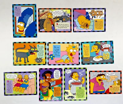 THE SIMPSONS SERIES 2 (Skybox 1994) Complete SMELL-O-RAMA Chase Card Set (10) - Image 1 of 3