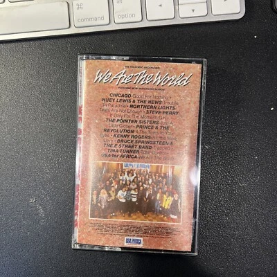 USA for Africa We Are the World Cassette Tape 1985 Michael Jackson Prince More Foto 1 de 2