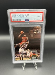 1992-93 Topps Stadium Club🔥 Michael Jordan #1 🐐PSA 9 MINT HOF Chicago Bulls