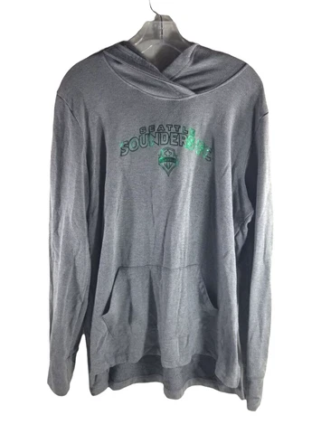Seattle Sounders Sweater Womens XL Gray Hooded Sweatshirt Fanatics Soccer MLS Cover