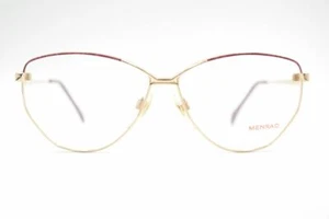 Vintage Menrad Mod. 376 - 210 56[]12 130 Gold Rot oval Brille eyeglasses NOS - Bild 1 von 4