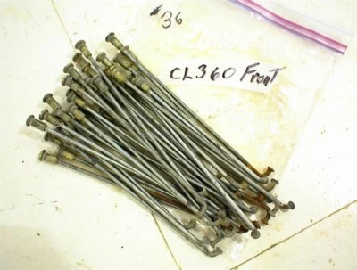 СТУПИЦА ОБОДА ПЕРЕДНЕГО КОЛЕСА HONDA CL360 СПИЦЫ 360 CB360 1974 - Изображение 1 из 4