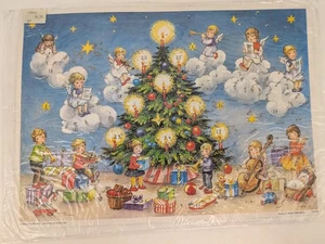 VTG West Germany Korsch Verlag Christmas Advent Children Tree Music Gift Angel - Picture 1 of 7