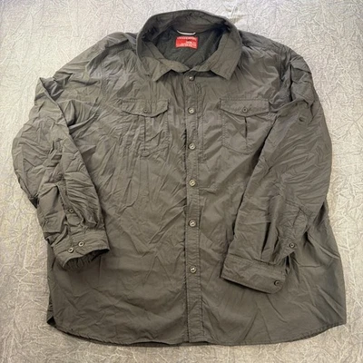 Craghoppers Shirt Men 3XL Green SolarShield Hiking Outdoors Button Long Sleeve - Image 1 of 4