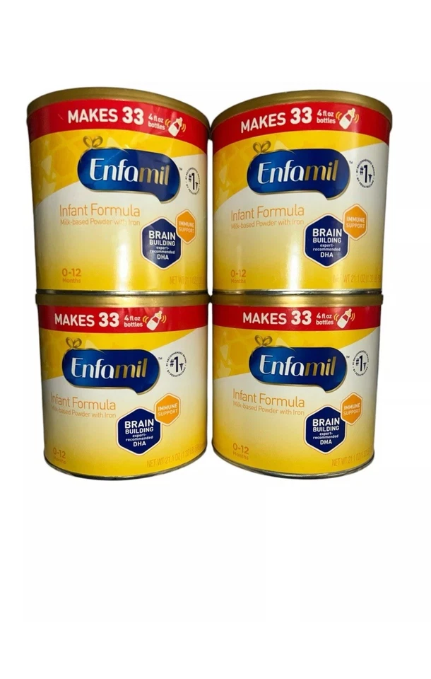 4 Cans Enfamil Infant Formula with Iron Powder -21.1 oz Exp 2026+ - Image 1 of 1