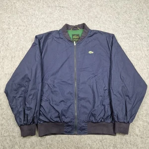 Lacoste Jacket Mens Extra Large Blue Loisir Bomber Lightweight Casual Size 56 - Picture 1 of 11