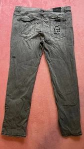 Ksubi Jeans Mens Size 40 Chitch Royalty Grey RHATS Baggy Grey Wash Plus size y2k - Picture 1 of 8