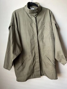 Vintage N.R. 1 by Ned Gould Green Military Styled Jacket Size 14 Made In USA - Picture 1 of 9