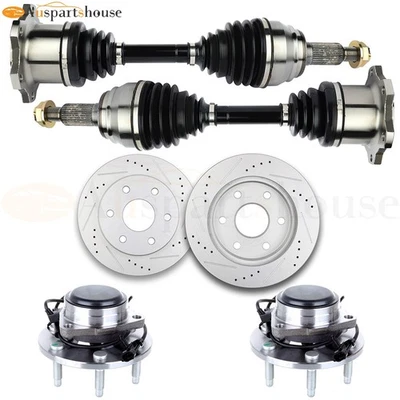 Front CV Axles+Wheel Hub Bearings For 00-06 GMC Yukon Chevy Tahoe Suburban 1500 Foto 1 de 4